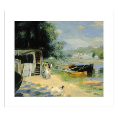View of Bougival by Pierre-Auguste Renoir -Framed Giclee Print