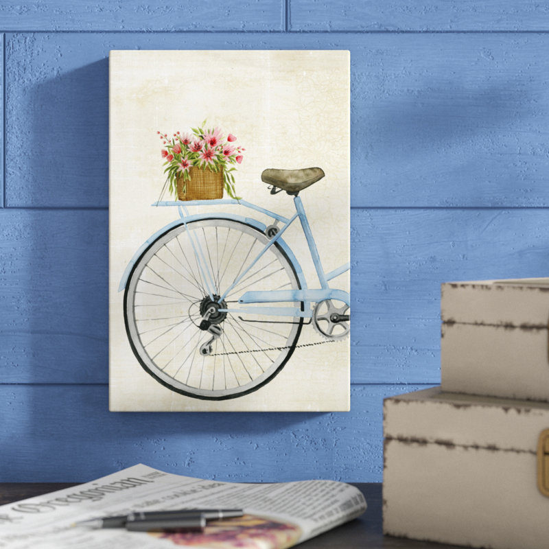 «Courier Fleur I», peinture sur toile, H 12 po x l 8 po, Toile tendue