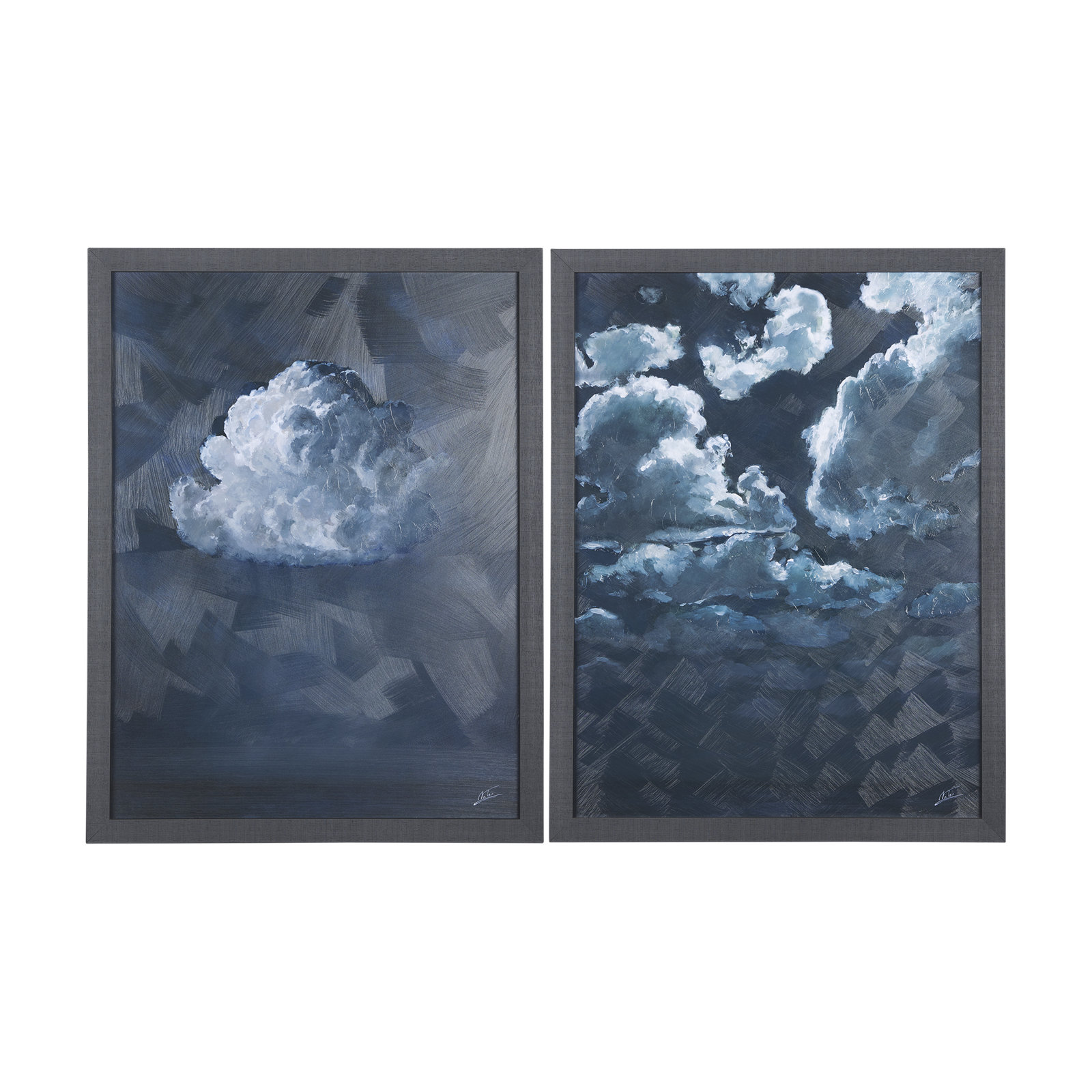 Night Cloud I Hand-Embellished Print, Night Cloud I