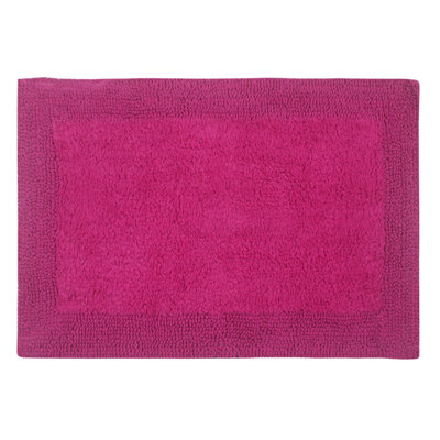 Bruss Luxury Solid Color Bath Rug Reversible