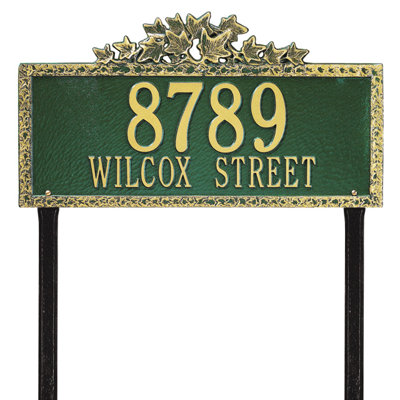 Ivy 2-Line Lawn Address Sign