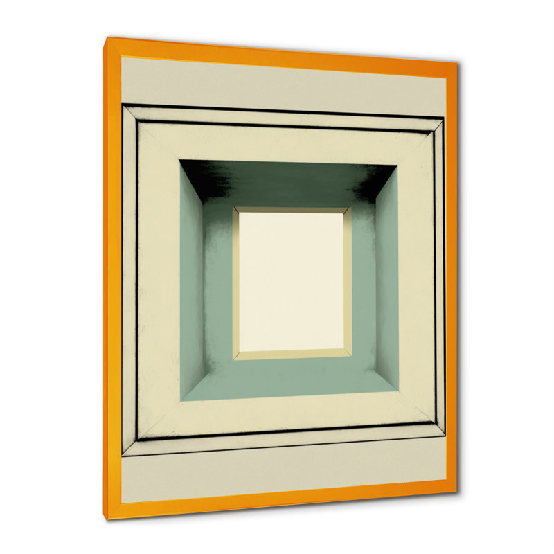 Impression impeccable sur toile, "Perfect imperfections" rétro graphique IV, L 30 po x H 40 po, Or