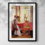 Vintage Portrait Print XCVI - Impression encadrée