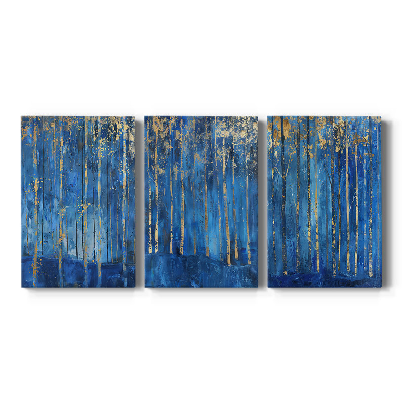 ABSTRACT Series VII - Toile tendue sur mesure - 3 pièces, H 12 po x l 24 po