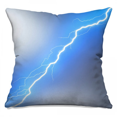 Coussins bleus Blue Lightning Bolt