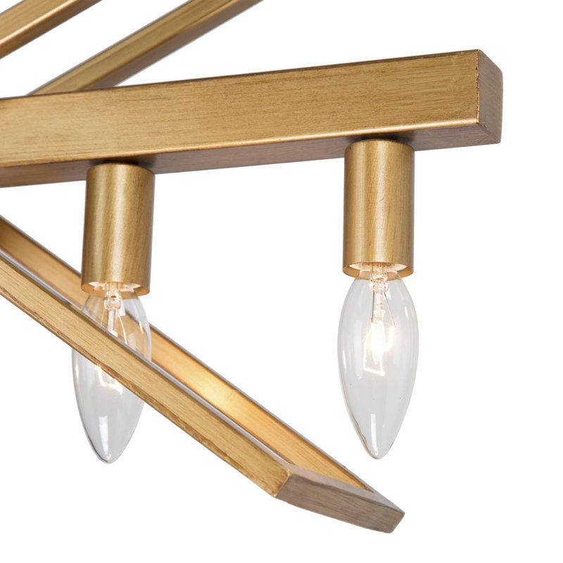 Monier 5 - Light Dimmable Chandelier, Gold