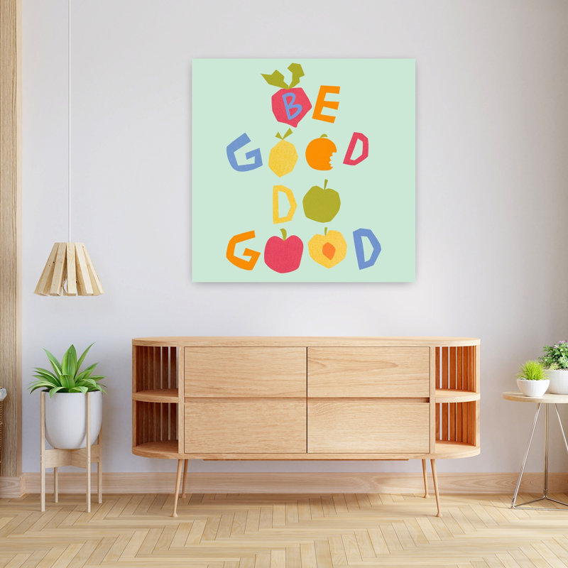 «Be Good Do Good Fruit», art mural coloré
