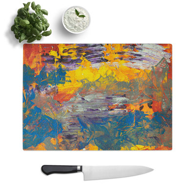 Tempered Glass Art Painting Vol.86 Chopping Board