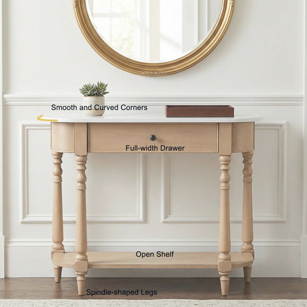 August Grove Classic Narrow Entryway Console Table With Spindle Legs ...