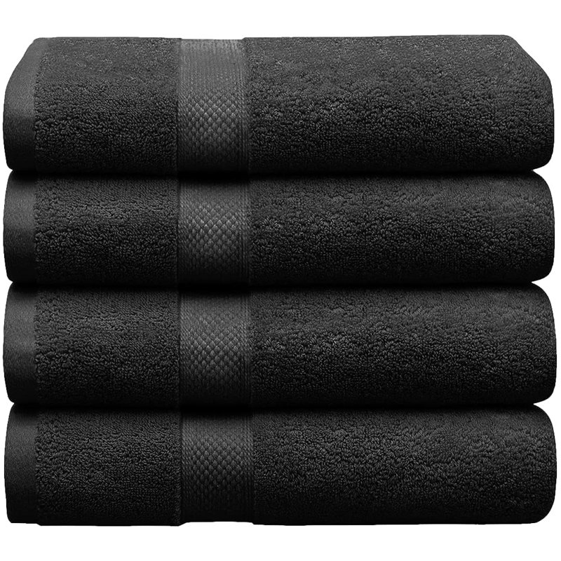 Très grandes serviettes de bain Alfano Luxury, Gris foncé