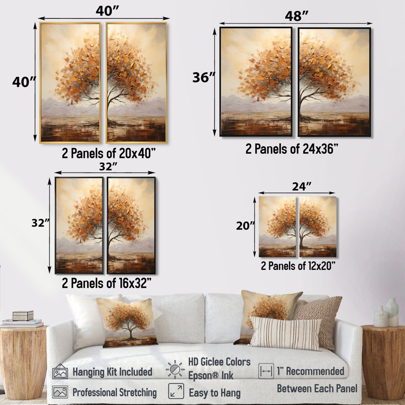 Arbre sauvage d'Afrique, art floral, art mural africain, 20" H x 24" W, Impression encadrée flottante, White