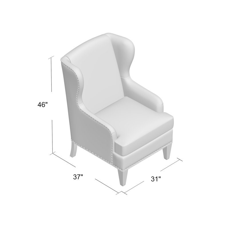 Fauteuil à oreilles Goyito, Anello 22 sergé performance bleu marine, Lin, Non