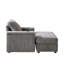 Fauteuil inclinable simple en velours côtelé de 42,5 po avec coussin de dossier, porte-gobelet, repose-pieds de rangement, canapé de salon confortable et profond-1178175600