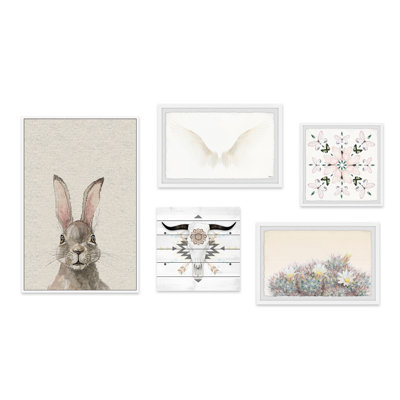 Pentaptych « Grey Boho » d’Aldan