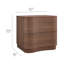 Table de chevet 2 tiroirs Mirae-116933164