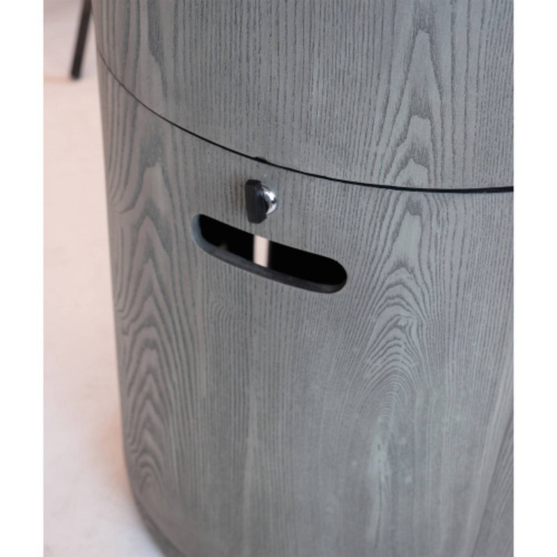 Foyer d'extérieur au gaz rond de 20 pouces en pierre de lave de 2,5 kg avec housse imperméable en pierre de magnésium