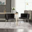 Chaise de salle à manger rembourrée en polyester Manac-967643225
