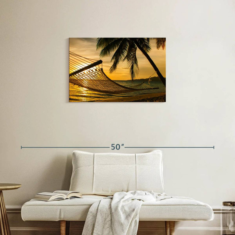 Scène Gillard au coucher du soleil, H 20 po x l 30 po