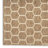 Koebe Geometric Reversible Indoor / Outdoor Area Rug in Tan-826659374