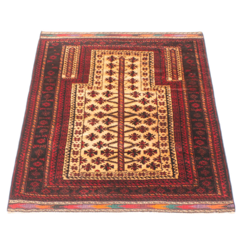 Teimani Orange Rug 2'11" x 4'8"