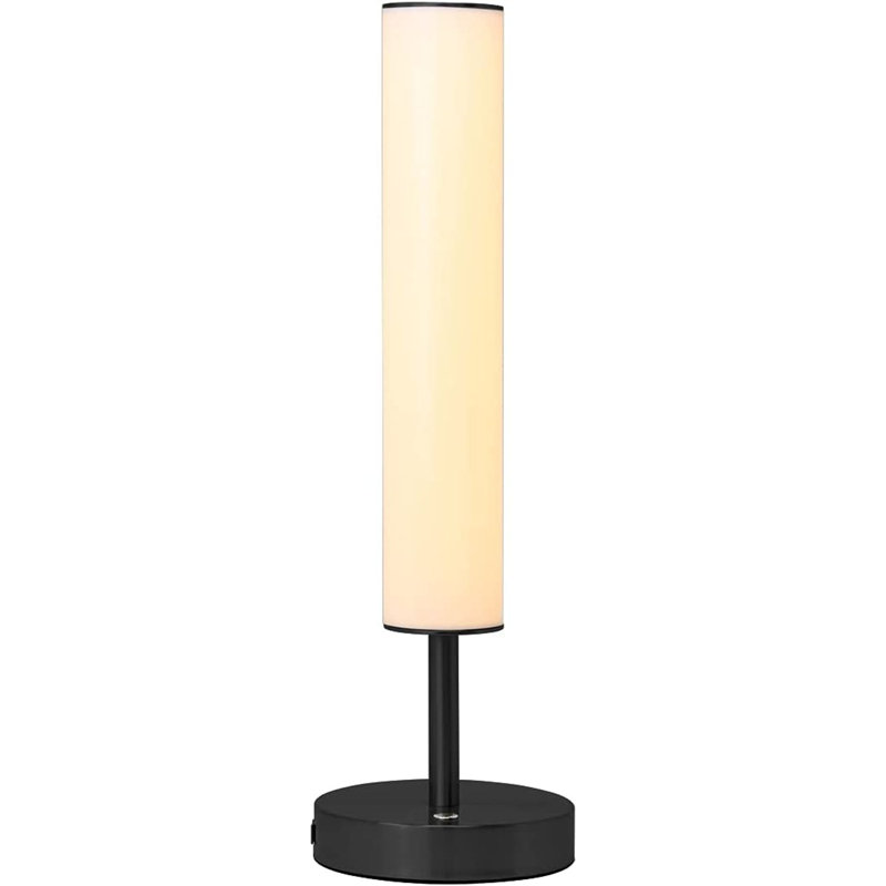 Arwilda 16"  Dimmable LED Cylinder Table Lamp with USB Charging Port, 3 Color Temperatures, Modern, Minimal, Night lamp, Desk Lamp for Living Room, Bedroom, Home Office