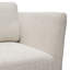 Chaise Lane en tissu crème clair avec pieds en métal doré
