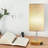 Damontay 15 in. Metal Touching Table Lamp with Dual USB Ports
