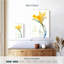 Fleurs jaunes Harnek dans un vase transparent-108256226