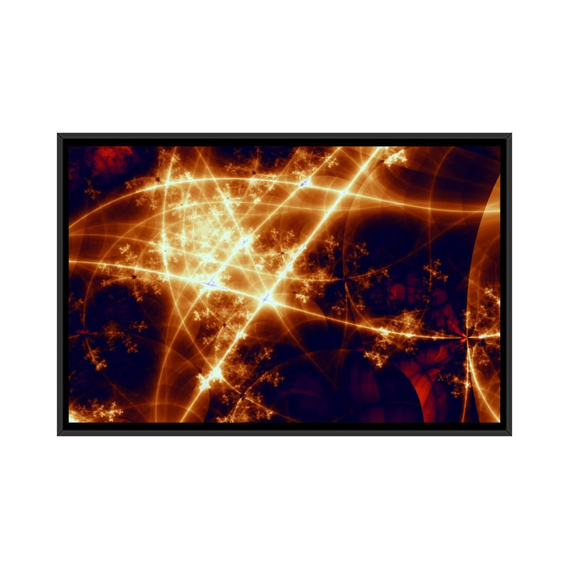 Digital Canvas Art Starlight Graphic Art on Wrapped Canvas, 18" H x 26" W x 1.5" D, No Mat, Black Framed Canvas