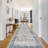 Hallway Rug Washable - Kitchen Rug Distressed Mats Non-Slip Soft Room Floor Carpet for Dining Room (Grey/Blue)-353183559