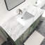 Ensemble de meuble-lavabo autoportant 48 po Anvay en vert forêt avec plateau en marbre de Carrare-1147720377-1129718972