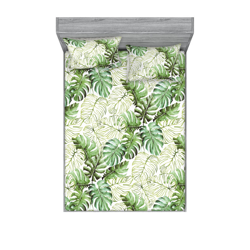 Drap-housse et taie décorative Ambesonne, Ensemble de draps très grand californien avec 2 t