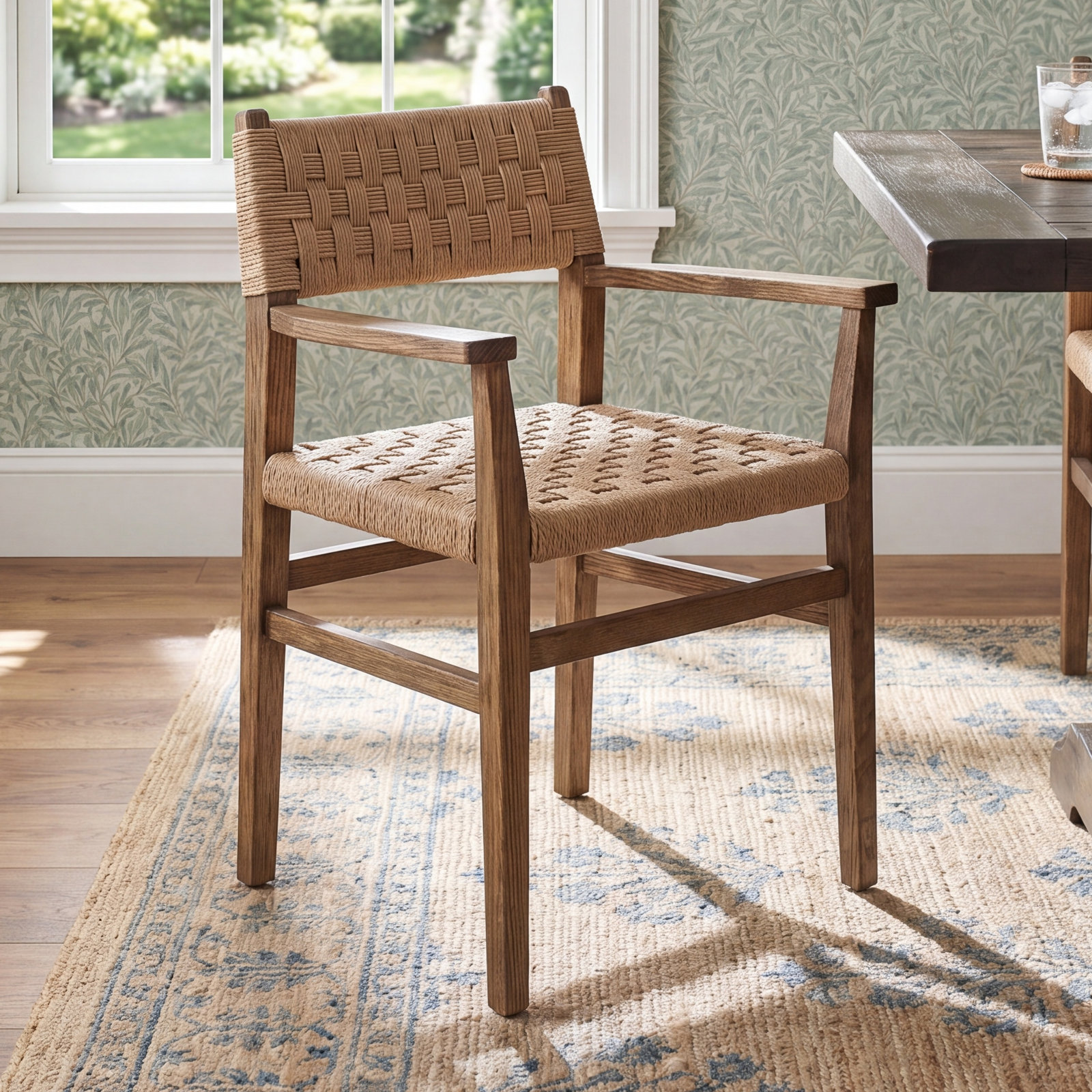Mallory Oak Dining Armchair