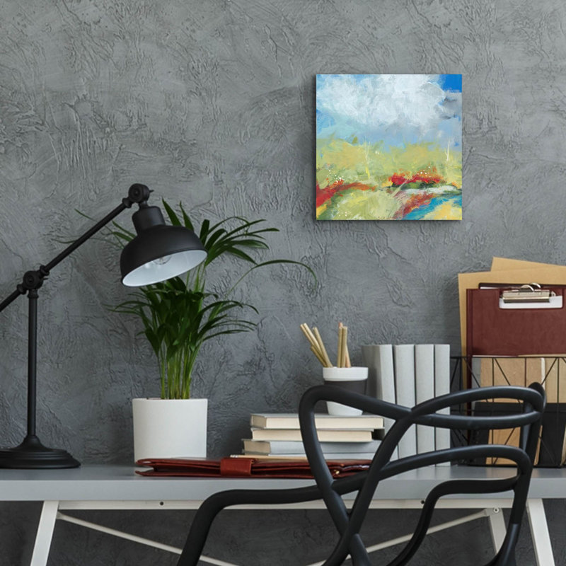 «Terra Verde» par Jan Weiss, art mural en verre acrylique, H 12 po x l 12 po x P 0,13 po