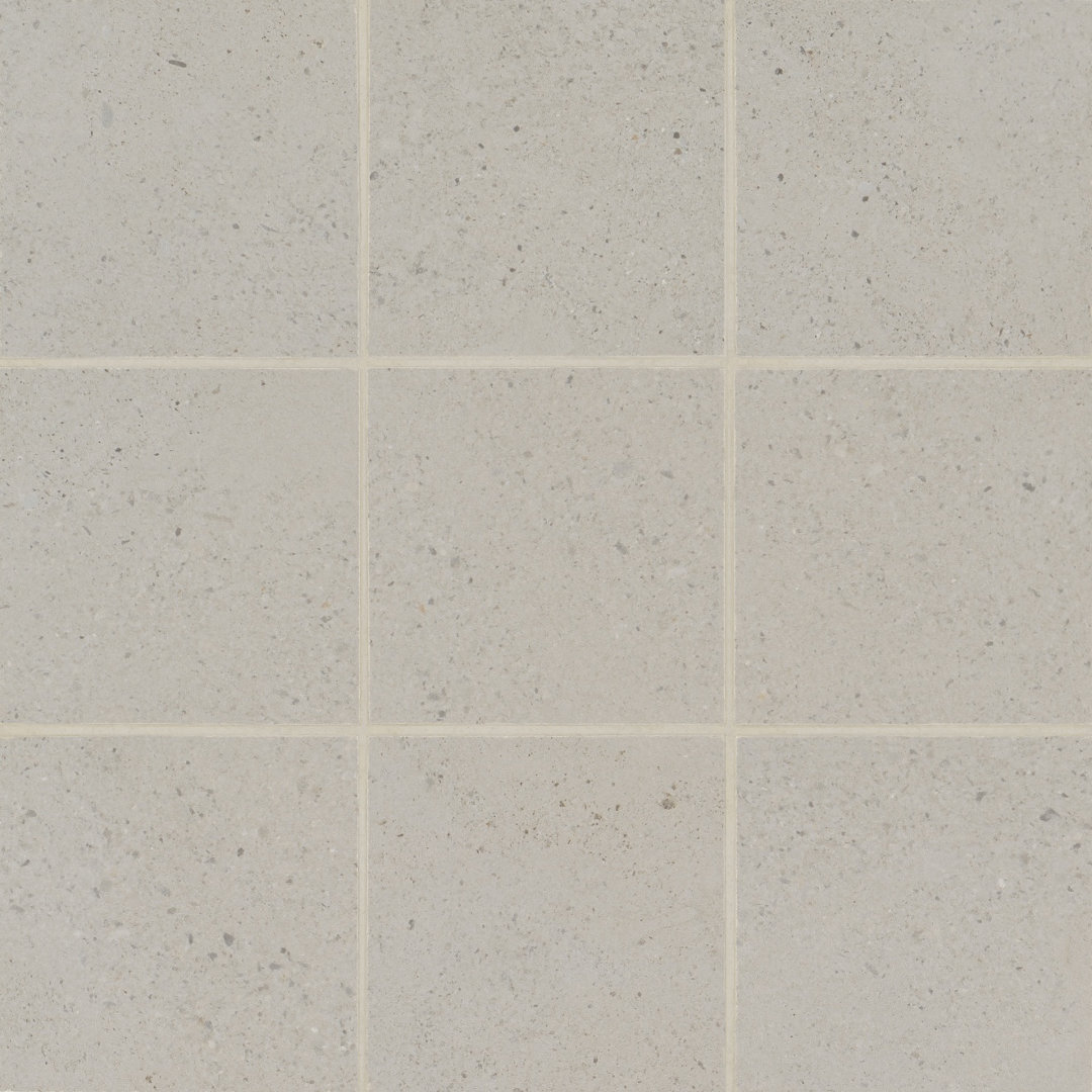 Thaddeus 4" x 4" Porcelain Grid Mosaic Tile (Set of 5) Bedrosians 