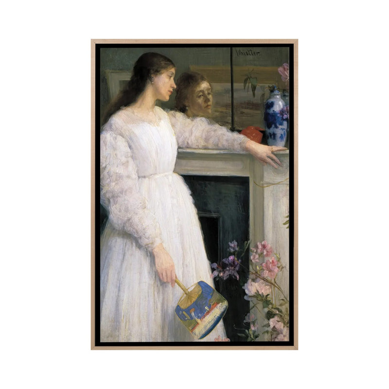 Print, 152.4 cm H x 101.6 cm W x 4.445 cm D, Natural Wood