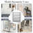 Set of 2 Modular 7 Tier Stackable Shoe Storage Rack, Expandable Metal Frame Entryway Shoe Organizer