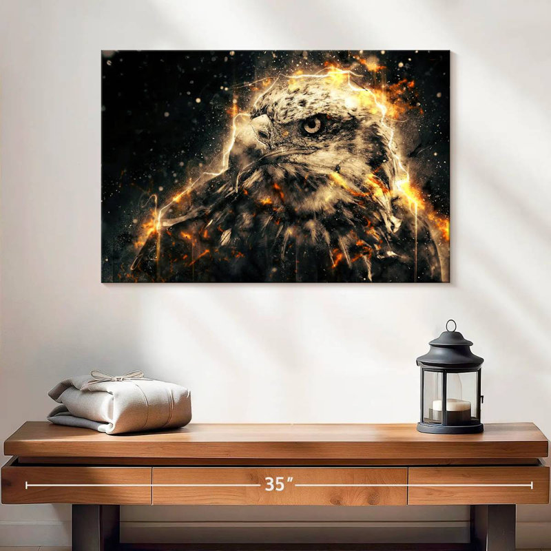Majestic Eagle, 30" H x 45" W