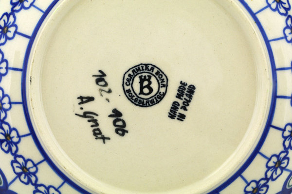 Flowering Peacock Stoneware Pasta Bowl