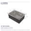 Évier encastré 27 "x 19" rectangulaire en acier inoxydable avec couvercle ouvrant pour la protection des tuyaux et un drainage plus rapide 304