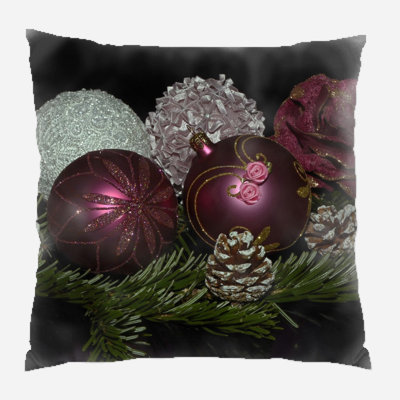 Canvas Outdoor Reversible Throw Pillow