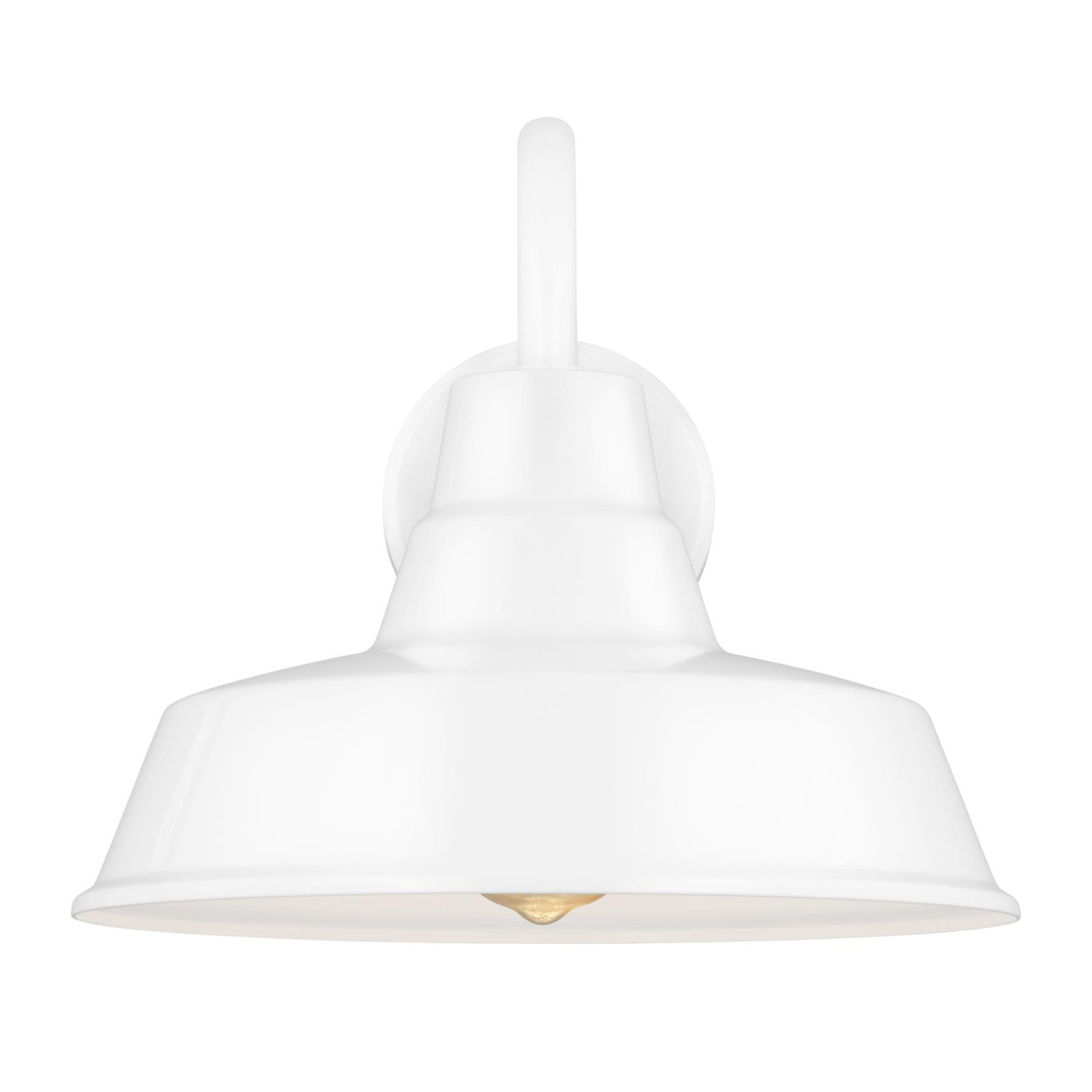 Blakeston Outdoor Barn Light, No, White, 10.63" H x 12" W x 12" D