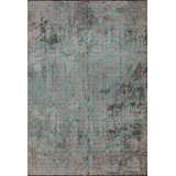 Rapture Blue/Gray Geometric Luxury Area Rug
