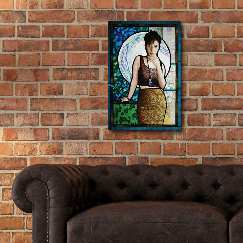 " Blueheart " by Rita Shimelfarb, 24" H x 16" W x 0.2" D