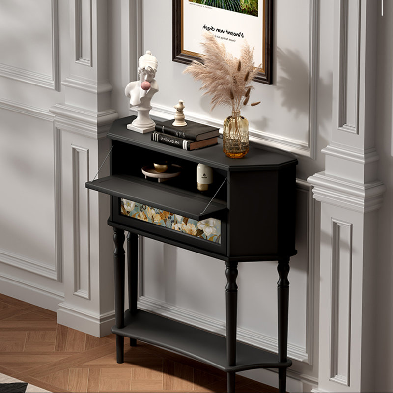 Retro Multifunctional Elegant Console Table, Floral