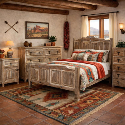 Rancho Viejo Reclaimed Wood Panel King Bed