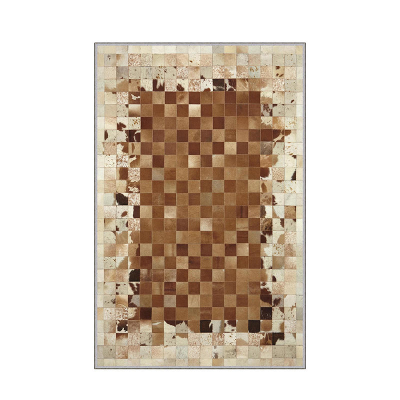 Luxurious Woven Area Rug, 5.9 x 9.2 ft, 100% Polyester, Antibacterial | Non-Slip PVC Felt Dot Underside, 0.3 in Pile Height | Machine Washable, 3D Digital Print, Perfect for Living Room & Bedroom Décor