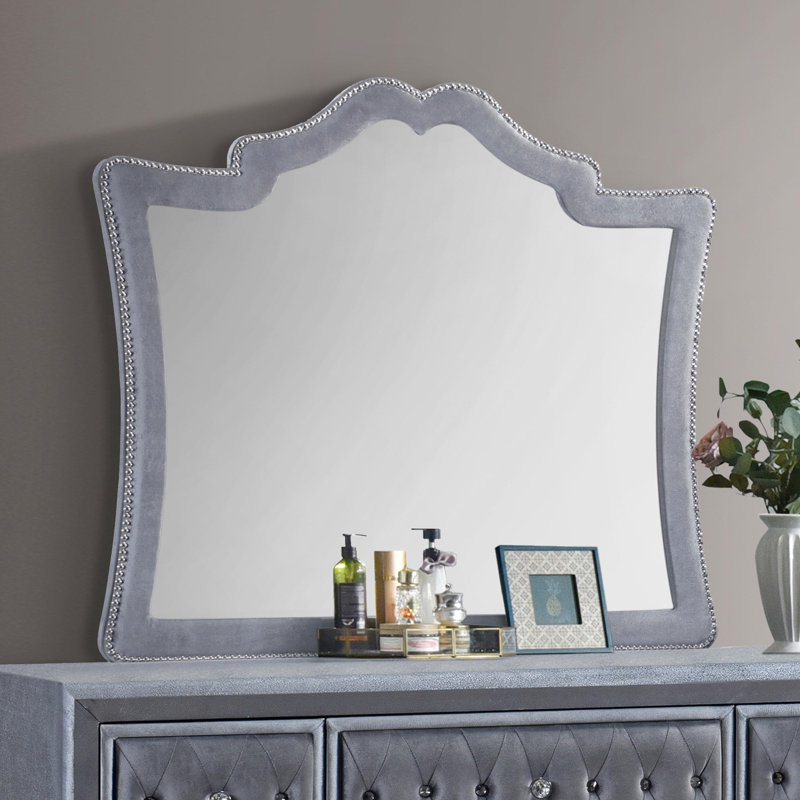 Mercee Dresser Mirror, Gray