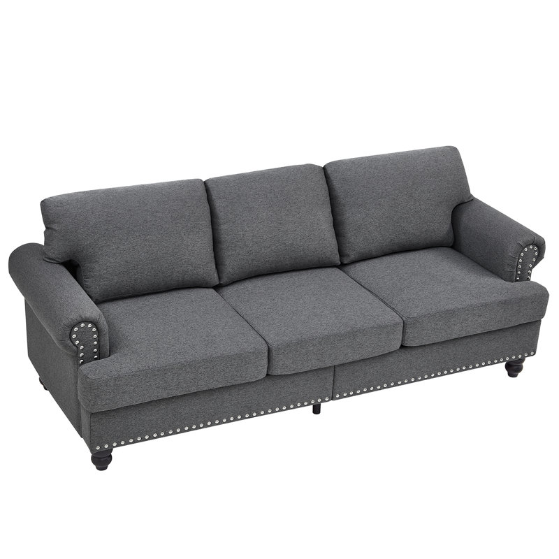 Canapé en tissu Classic Design, Gris