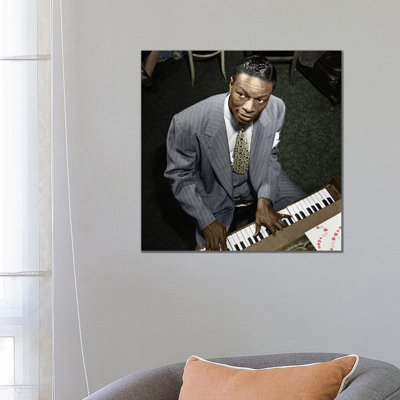 Nat King Cole (1919-1965) 1 Piece Wrapped Canvas Wall Art